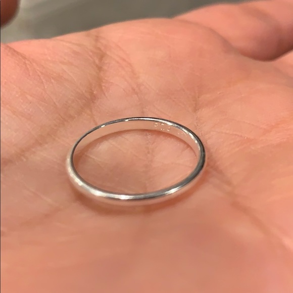 3mm Sterling Silver plain Wedding Band size 5 - Picture 7 of 8